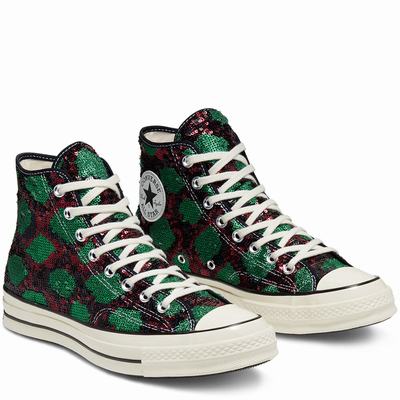 Converse Snakequins Chuck 70 - Naisten Matalavartiset Tennarit - Punainen/Vihreä